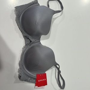 SPANX Early Grey Lightly Lined Demi Bra - new with tags 36C